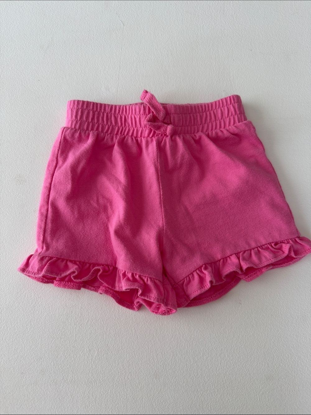 jumping beans - Bright Pink Ruffle Hem Knit Shorts